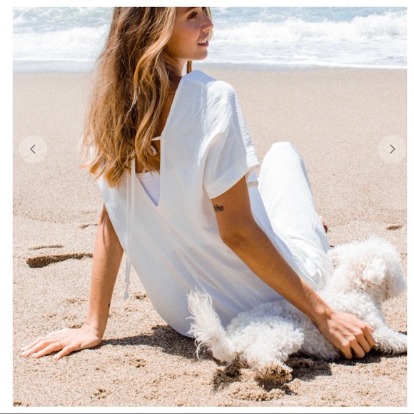 08 Absolutely Fabulous Short Sleeve Wide Leg Button Front Jumpsuit - Picture 4 of 5